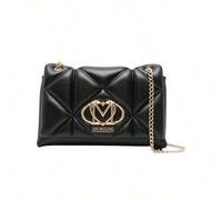 Shein Embossed Quilted Flap Women's Shoulder Bag Black