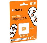 Shein EMTEC - Gaming - ECMSDM512GXCU3G - Tarjeta MicroSD de 512 GB - Velocidad de Escritura 95 MB/s - Velocidad de Lectura 100 MB/s - Naranja