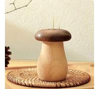 Shein Encantador soporte para palillos con forma de hongo - Madera de nogal negro, perfecto para la decoración de la cocina y el comedor, regalo ideal para