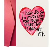 Shein Encantadora tarjeta de felicitación "Te amo" con sobre - Perfecta para el Día de San Valentín, aniversario, cumpleaños y propuesta