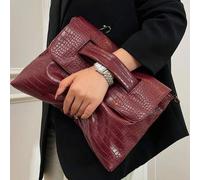 Shein Encanto lujoso, elegante y refinado, bolso vintage cuadrado negro de lujo discreto, regalo del Día de la Madre, bolso cuadrado para mamá, opción perfe