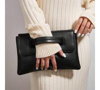 Shein Encanto lujoso, elegante y refinado, bolso vintage negro cuadrado de lujo discreto, regalo del Día de la Madre, bolso cuadrado para mamá, opción perfe