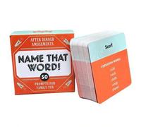 Shein Entretenimiento después de la cena: ¡Juego de adivinanzas! 50 tarjetas divertidas de preguntas y respuestas, 50 indicaciones, adecuado para toda la fa