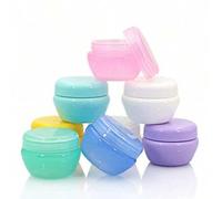 Shein Envases de viaje para artículos de tocador, tarros de crema de silicona con tapa para cosmética, maquillaje, crema facial, corporal y de manos, botell