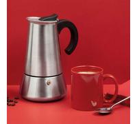 Shein Envío 24-48 horas. Jata Hogar CAX106 - Cafetera Italiana Induccion. 6 Tazas de Capacidad, APTA para Inducción, Vitrocerámicas y Cocinas de Gas. De ace
