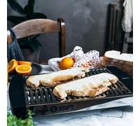 Shein ✅ ENVÍO 24-48 HORAS. TT591 - Tostador horizontal grande. Superficie de tostado grande (35 x 25 cm) con 5 barras de cuarzo. Mueble y parrilla de acero