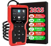 Shein Escáner OBD2 actualizado 2025, herramienta de reparación profesional de datos en tiempo real para verificar la luz del motor, borrar códigos de error,