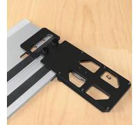 Shein Escuadra de guía para sierra circular, tope de ángulo de 90° con soporte de borde, protractor de guía de riel compatible con Festool y Makita para cor