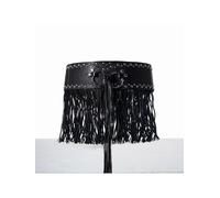 Shein ¡Esencial de chica cool Y2K! Cinturón con remaches punk, lazada y flecos - Accesorio imprescindible para un look de calle cool y dulce, listo para fot