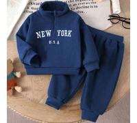 Shein Esencial para bebé niño en primavera y otoño. Expresión pura de un estilo fresco, grueso pero ligero. Parte superior de manga larga con media cremalle