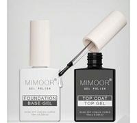 Shein Esmalte de gel, top coat, base coat, curado con lámpara UV/LED, 1 PIEZA 10ML, Esmalte de gel funcional UV, desprendible, de larga duración, color tran
