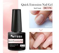 Shein Kit de extensión de uñas de gel de 6 piezas rápido, conjunto de esmalte de uñas de gel de extensión de uñas de 7ml que incluye gel de extensión de uña