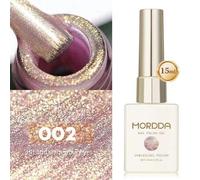 Shein 13 piezas de 8ML Uñas postizas de porcelana blancas con diseño de ojo de gato brillante, uñas falsas de gel de cubierta completa con efecto magnético