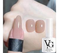 Shein Esmalte De Uñas En Gel Semitransparente Rosa Desnuda Que Se Remoja En Gel De Uñas Uv Para Diseño De Arte De Uñas, Colores Base Para 4 Temporadas, Para
