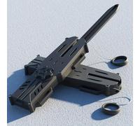 Shein Espada de manga SkipBear, espada de manga retráctil de Assassin's Creed, accesorio de disfraz y fiesta temática de plástico duradero (verde/azul/negro