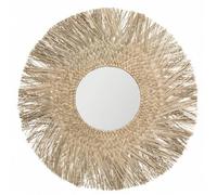 Shein Espejo de caña Ael Ø80x1. Espejo de pared Decoración de pared Decoración de habitación Espejo de pared Espejo para habitación Decoración del hogar Dec