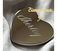 Shein Espejo de maquillaje personalizado con grabado manual | Regalo para damas de honor | Recuerdo de propuesta para el grupo nupcial | Espejo de bolsillo