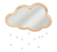 Shein Espejo nube en madera y pompones 40x36cm. Envio gratis 24/72h.