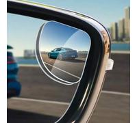 Shein Espejo retrovisor con forma de abanico, espejo pequeño para coche, accesorio de reversa de alta definición para punto ciego, reflejo de ángulo amplio