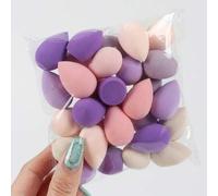 Shein Esponja de maquillaje mini, paquete de 10/20/30/50/100, esponja de maquillaje multiusos, apta para líquidos, cremas y polvos, multicolor, aplicador de