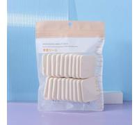 Shein Esponja de maquillaje redonda y cuadrada, borla de polvo de látex apta para uso seco y húmedo, perfecta para base de maquillaje, BB cream, corrector y