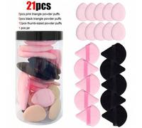 Shein Esponjas de maquillaje triangulares, herramientas de maquillaje multiusos reutilizables adecuadas para base de maquillaje, corrector, BB cream, protec