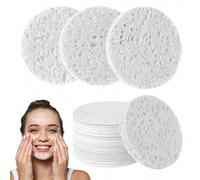 Shein Esponjas faciales comprimidas 100% naturales, esponjas spa cosméticas para desmaquillante, para limpieza facial diaria y exfoliación