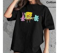 Shein Esta camiseta de manga corta, holgada, informal y cómoda con cuello redondo y hombros caídos es perfecta para principios de primavera, ya sea que se u