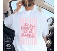Shein Esta es una blusa personalizada de nuestra colección Primavera/Verano 2026. Es una elegante y casual camiseta blanca de manga corta y cuello redondo p