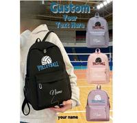 Shein Esta mochila con patrón de voleibol de gran capacidad es muy adecuada para estudiantes o uso diario. Es de moda y multifuncional, y se puede personali