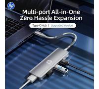 Shein Estación de acoplamiento 5 en 1 HP, DHC-CT21, de aleación de aluminio, Type-C a DC + USB3.0*4, transferencia de archivos de alta stación