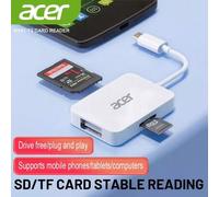 Shein Estación de acoplamiento Acer HY41-T3, lector de tarjetas SD USB-C para iPhone, con ranuras duales y lector de tarjetas de almacenamiento 3 en 1, comp