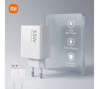 Shein Estación de carga de escritorio de 220-240V con enchufe tipo C E F de la UE, incluye cargador rápido Xiaomi de 33W con cabezal de cargador tipo A + ca