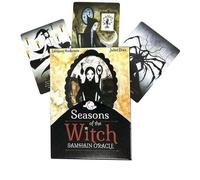 Shein Estaciones de la Bruja: Oráculo de Samhain: Aprovecha el poder intuitivo de la noche talla grande mágica del año - 44 cartas (guía en formato PDF)