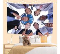 Shein Estandarte colgante de tapicería de pared con decoración de habitación, con el meme de la bandera "House M.D. House The Doctor A Group Of Doctors Are