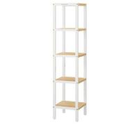 Shein Estantería de Baño de 5 Niveles de bambú, Estantería Estrecha, Multifuncional, Estantería Esquinera, para Cocina, Sala de Estar, Dormitorio, Pasillo,