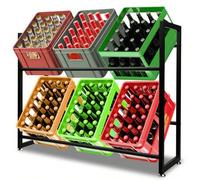 Shein Estantería de maletín para botellas, estantería de maletín 105x32x85cm, oferta del