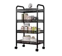 Shein Estantería Metálica de 4 baldas con ruedas 86x29x12cm.Envio gratis 24/72h.