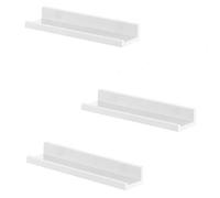 Shein Estantes de Pared, Juego de 3, Estantes Flotantes, Estantes Colgantes, para Marcos de Fotos y Adornos, para Sala de Estar, Oficina en Casa, Baño, Coci