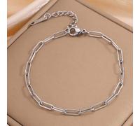 Shein Este brazalete minimalista, casual y de moda, de acero inoxidable con diseño de serpiente redonda y plana, es adecuado para el uso diario y también es