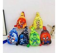 Shein Este elegante bolso de mano presenta diseños de dibujos animados de Marvel. Es casual, multifuncional, ligero y tiene una correa de hombro ajustable,