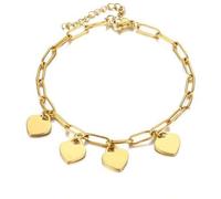 Shein Este elegante y encantador brazalete personalizado con forma de corazón con grabado personalizado está hecho de acero inoxidable. Puede ser grabado co