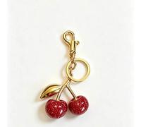 Shein Este elegante y versátil colgante de cereza es fácil de combinar, adecuado para decorar diversos bolsos y también se puede usar como llavero. Apropiad
