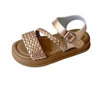 Shein Este es un par de sandalias para niñas talla grande vendidas, cuyo diseño general es de moda. La parte superior del zapato está hecha de material de o