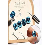 Shein Este imán de arte de uñas es para crear efectos magnéticos en las uñas. Cuando se usa con esmalte magnético, forma patrones únicos como corazones. Es