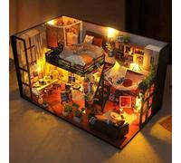 Shein Este kit de minicasa de madera para armar con cubierta antipolvo (a partir de 14 años) es un regalo ideal para cumpleaños, San Valentín o Navidad para