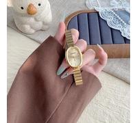 Shein Este reloj de cuarzo con esfera cuadrada de bambú en color dorado/plateado es adecuado para el uso diario, y también es un regalo perfecto para cumple