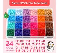 Shein Este set contiene 24,000 cuentas acrílicas Hama de 2.6mm de colores, empaquetadas en 24 colores diferentes. Es un material de manualidades DIY adecuad