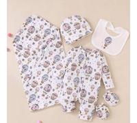 Shein Este set de regalo para recién nacidas con un diseño estampado de globos bohemios aporta calidez y diversión a la pequeña princesa con su dulce y soña