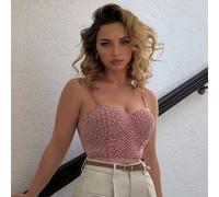 Shein Estilo perla Estilo elegante y madura que se puede usar como sostén por dentro y por fuera